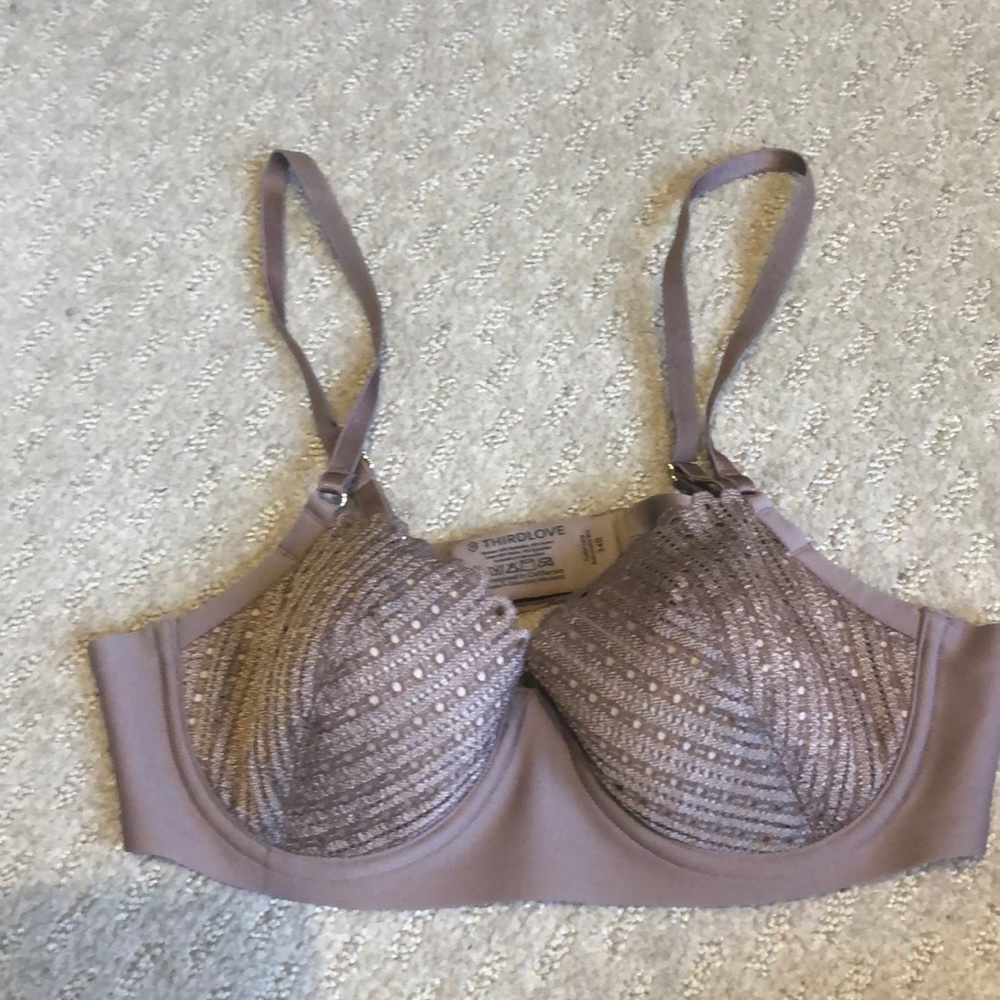 third love 34B mauve balconette bra